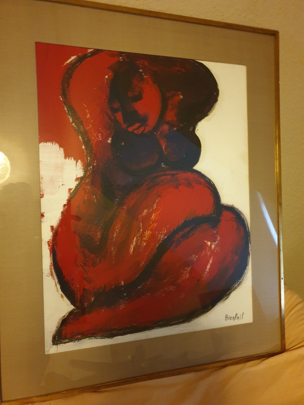 schilderij BienFait, Antiek en Kunst, Ophalen, Figuren