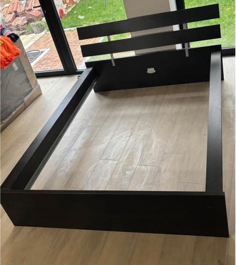 Bed IKEA Hopen 200 x 140 cm, Queen size, 140 cm, Enlèvement, Utilisé