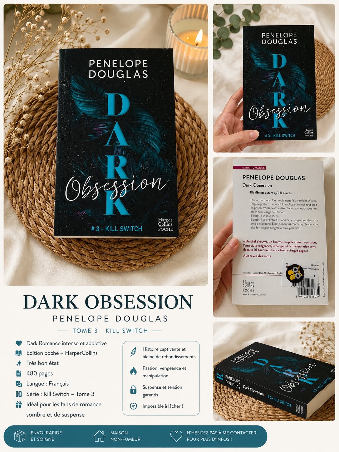 Dark Obsession – Tome 3 : Kill Switch – Penelope Douglas, Boeken, Ophalen of Verzenden, Gelezen