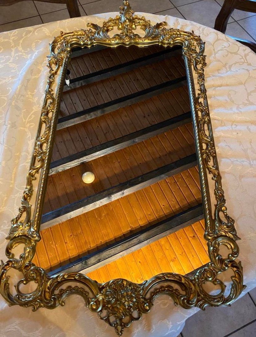Antieke spiegel Rococostijl, Antiek en Kunst, Ophalen