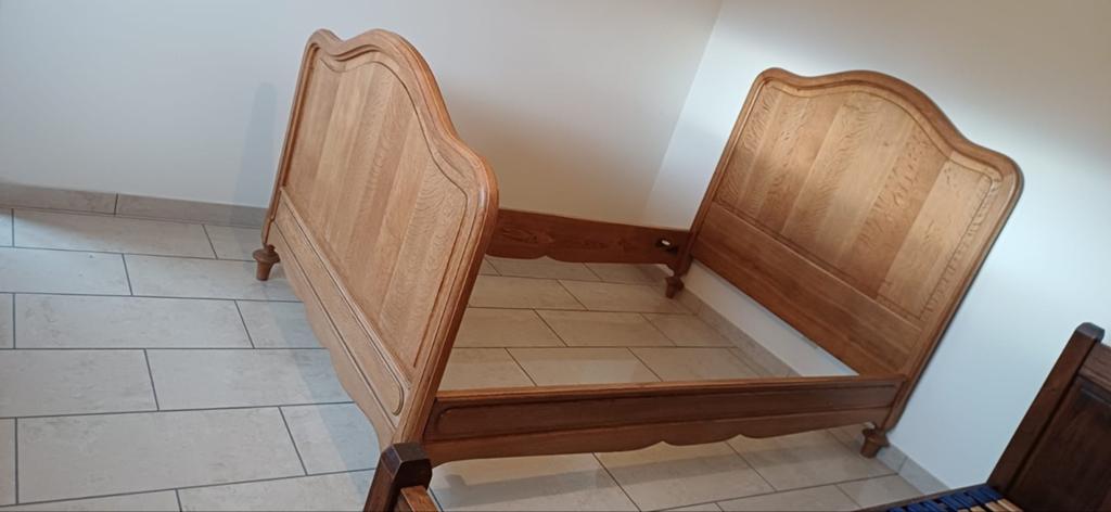 Bed, twijfelaar 1m 20, Antiek en Kunst, Antiek | Meubels | Bedden, Ophalen