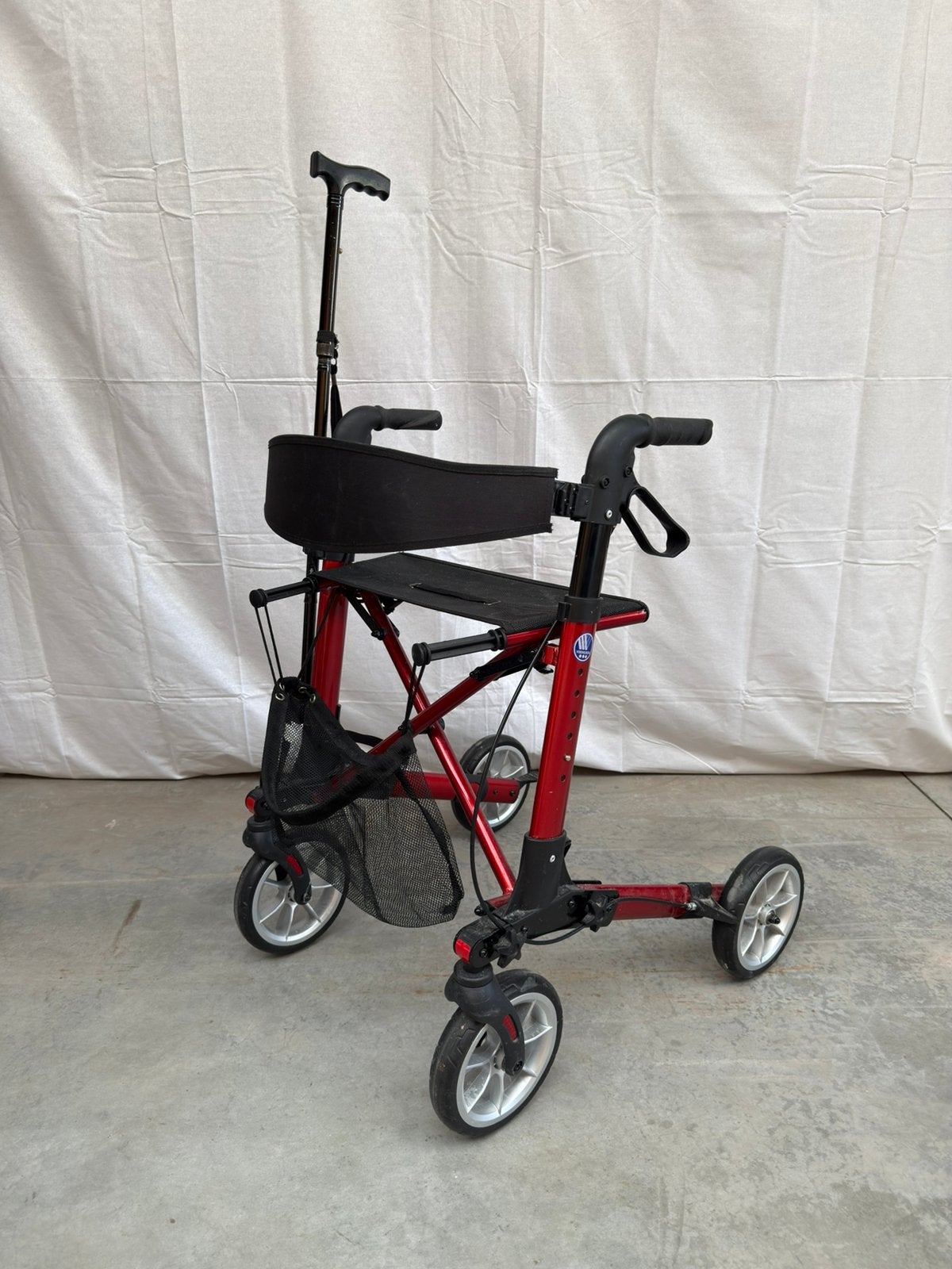 Vermeiren Quadri Light Rollator Rood, Divers, Déambulateurs, Enlèvement, Poids léger, Utilisé