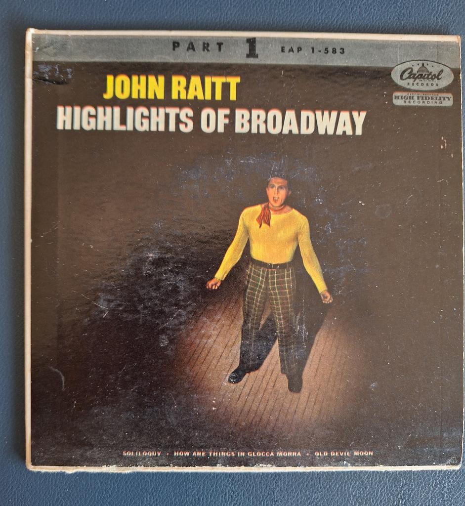 EP Capitol 583 - John Raitt, Voor 1960, 7 inch, Dance, Ophalen of Verzenden