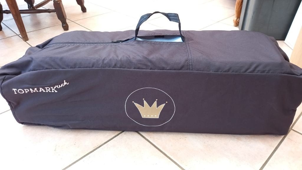Opvouwbaar en draagbaar kinderbedje, Ophalen, Zo goed als nieuw, Minder dan 140 cm, Matras