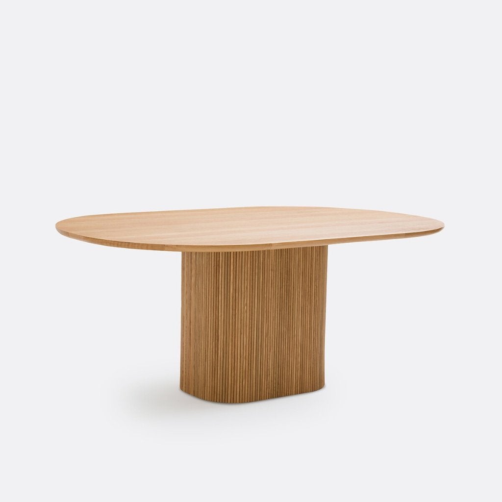 Ovale eettafel La Redoute (nieuwprijs 1099 euro), Cinq personnes ou plus, Comme neuf, Enlèvement, Chêne