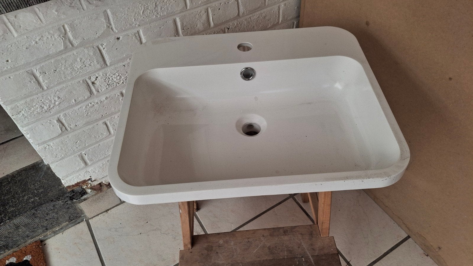lavabo de salle de bain blanc, Maison & Meubles, Neuf, Lavabo ou Évier, Moins de 25 cm, Moins de 100 cm