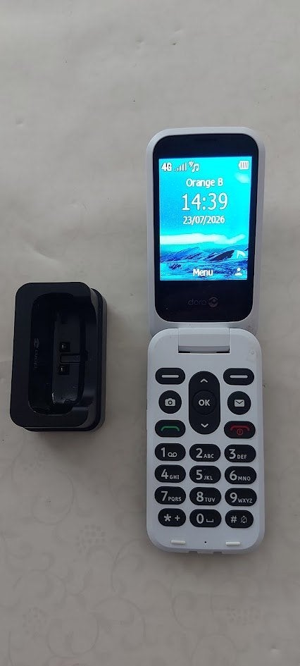 gsm doro 2820, Telecommunicatie, Ophalen, Zo goed als nieuw, Blauw, Fysiek toetsenbord