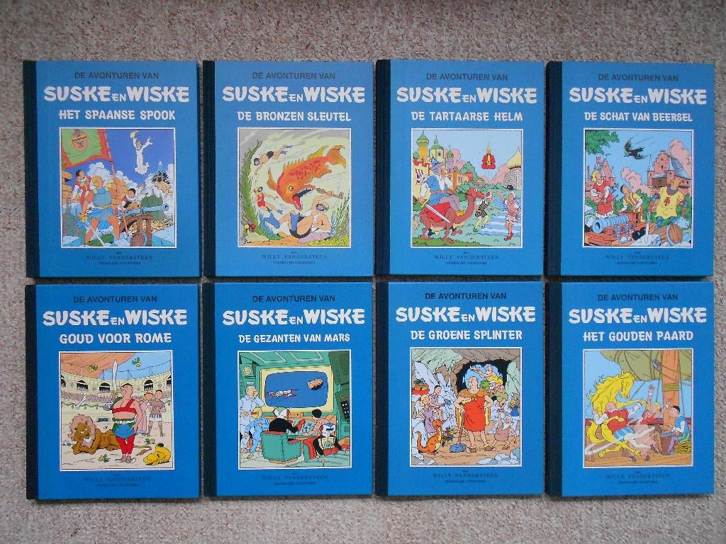 Suske en Wiske - 8 blauwe hardcovers Klassiek 1993 t/m 1997, Neuf, Enlèvement ou Envoi, Willy Vandersteen, Série complète ou Série
