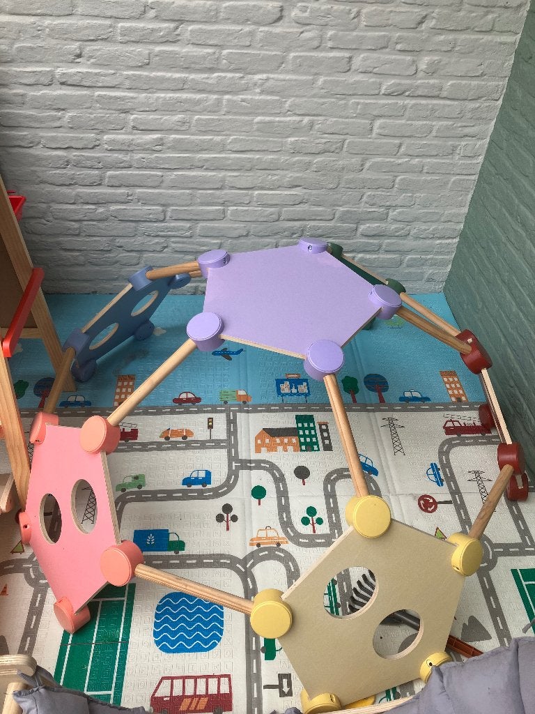 Houten klimkoepel, Enfants & Bébés, Jouets | Extérieur | Aires de jeux, Enlèvement, Comme neuf, Autres types