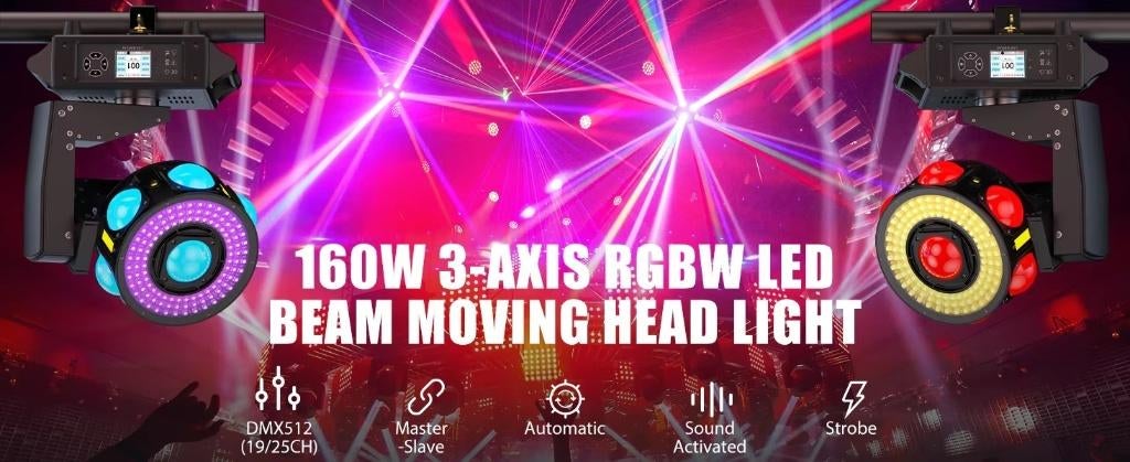 SUPERPROMO Nouveau laser Ufo 7 x 80W RGBW + RGB, Musique & Instruments, Enlèvement ou Envoi, Neuf, Lumières, Couleur