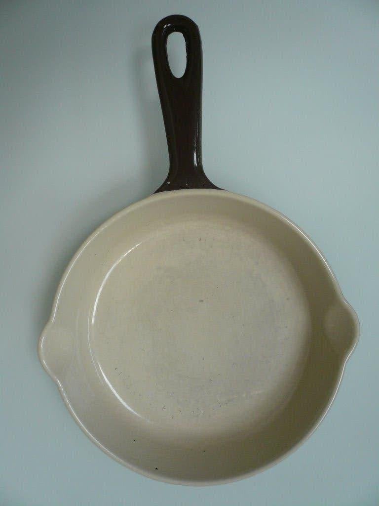 gietijzeren braadpan Cousances/Le Creuset, Huis en Inrichting, Keuken | Potten en Pannen, Ophalen, Gebruikt, Overige merken, Braadpan