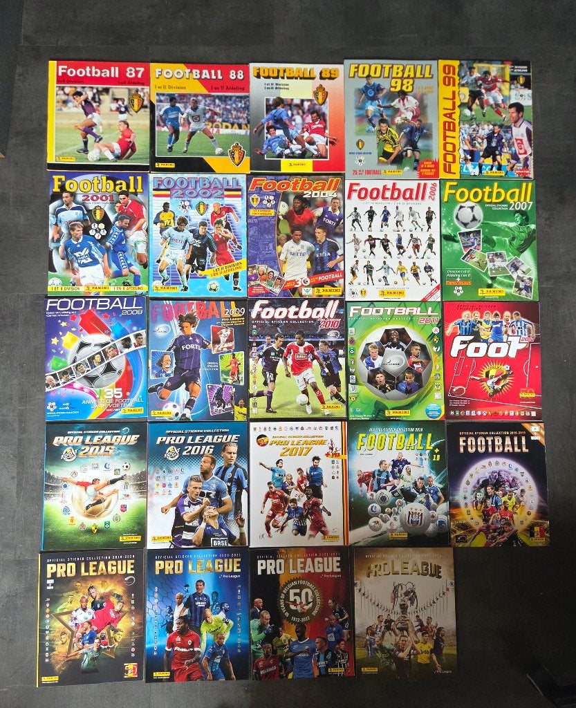 Panini Football Belgique albums vides, Collections, Autocollants, Enlèvement ou Envoi, Comme neuf, Sport
