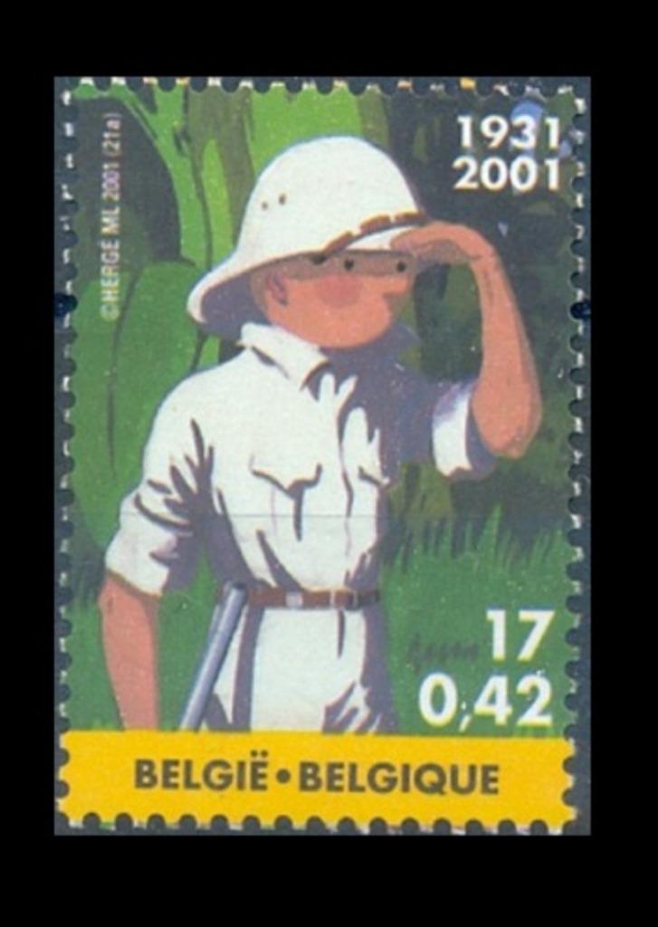 Postzegel 3048 Kuifje in Afrika (Hergé - Stripverhaal), Postzegels en Munten, Ophalen of Verzenden, Frankeerzegel, Postfris