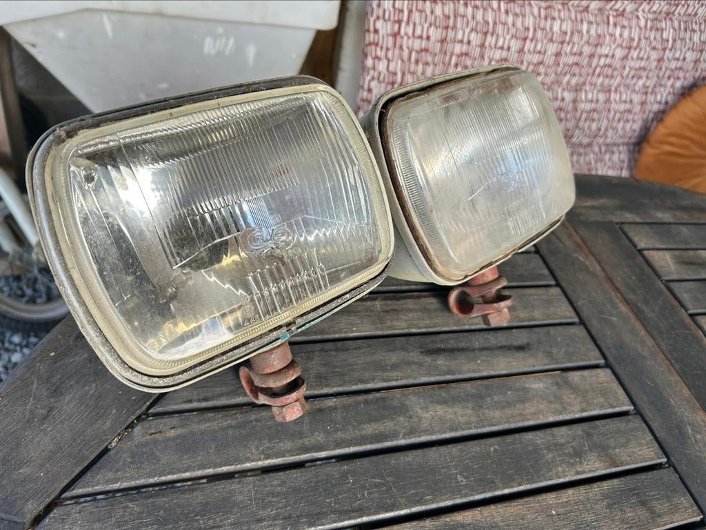 Rechthoekige 2CV koplampen (jaar 70'), Ophalen, Gebruikt, Citroën