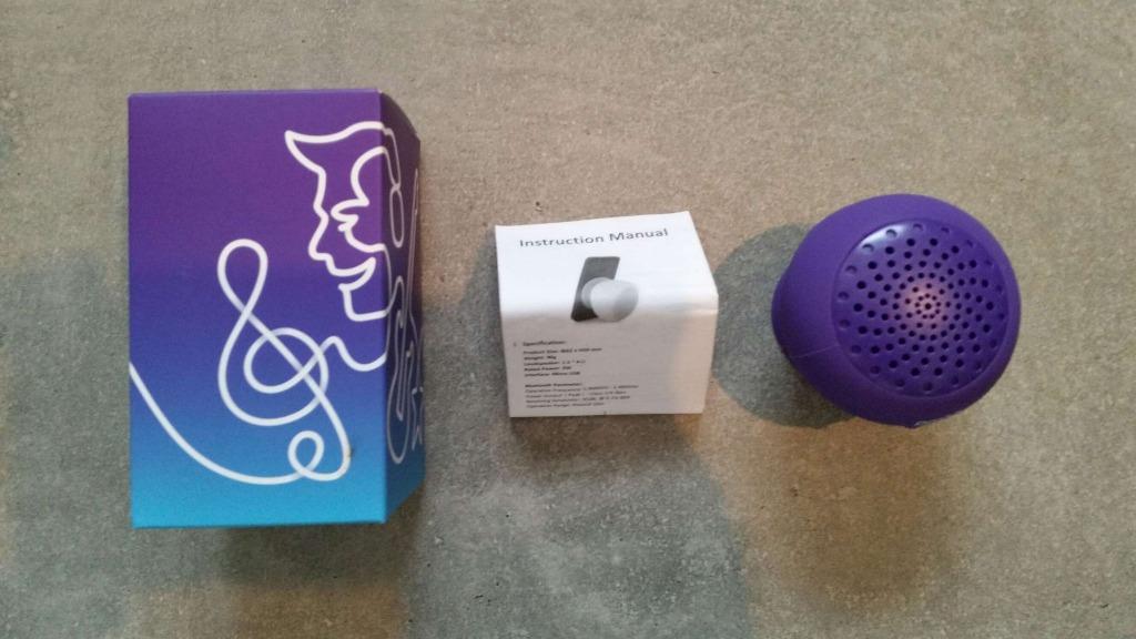 BlueTooth speaker met zuignap in de originele verpakking, Enlèvement ou Envoi, Comme neuf, Moins de 60 watts, Autres types
