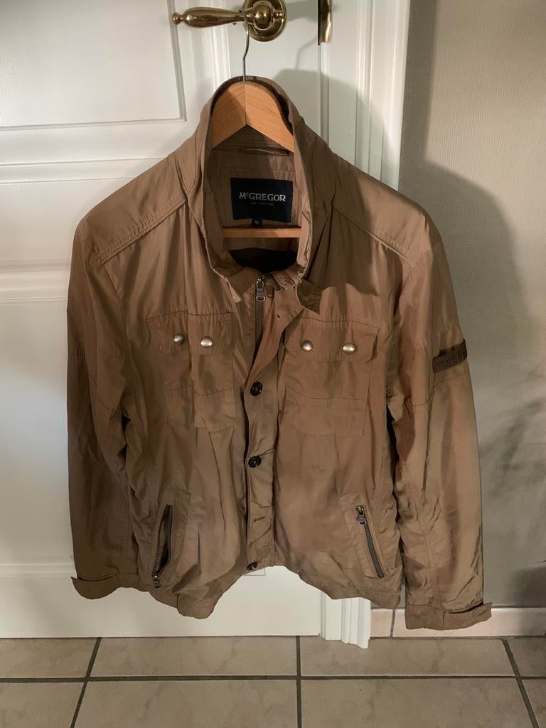 Herenjas regenjas McGregor 52 bruin parka model, Ophalen of Verzenden