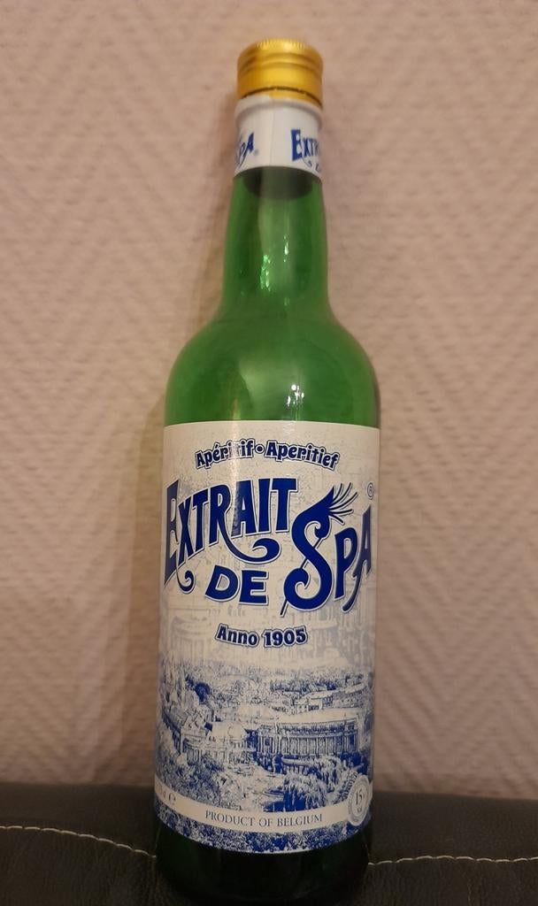 Bouteille 75 cl apéritif Extrait de Spa ( vide), Enlèvement ou Envoi, Comme neuf