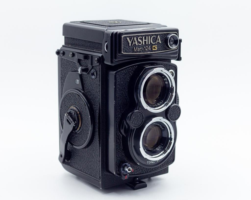 Yashica Mat-124 G - 6x6 TLR 80mm F3.5, Enlèvement ou Envoi, Utilisé, Reflex miroir