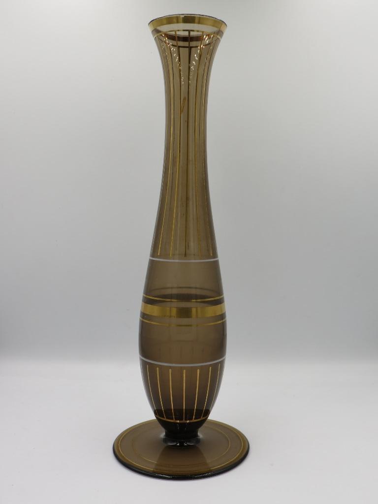 Gebroeders Podbira - glazen art deco vaas, Antiek en Kunst, Ophalen of Verzenden
