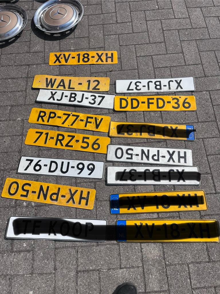 Plaques d'immatriculation pour garage amateur, Enlèvement