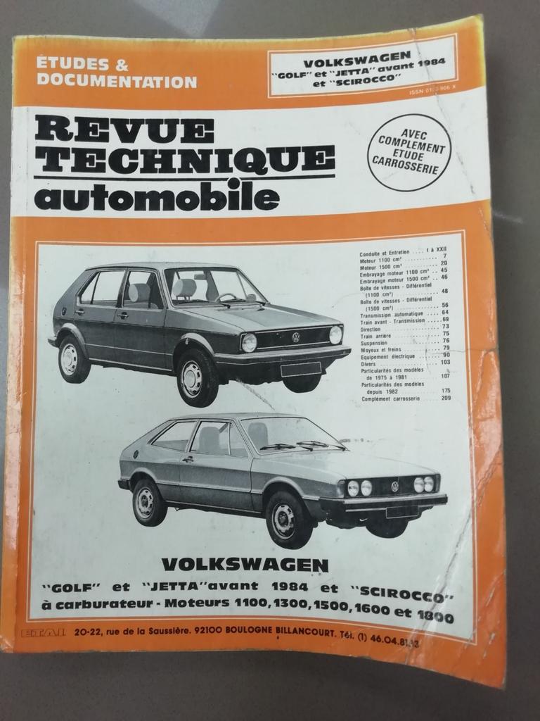 RTA ETAI Volkswagen golf scirocco jetta, Ophalen of Verzenden