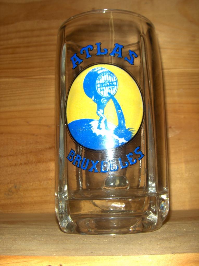OUD BIERGLAS BROUWERIJ ATLAS BRUXELLES, Verzamelen, Biermerken, Ophalen