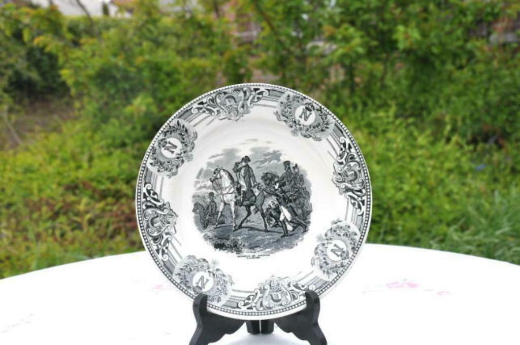 §  assiette creuse boch napoleon bataille de wagram, Antiquités & Art, Enlèvement ou Envoi