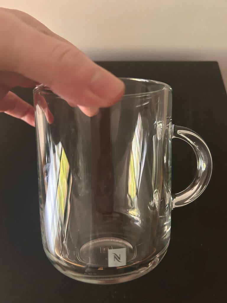 6 tasses à café Nespresso modèle haut H10cm, Enlèvement, Comme neuf