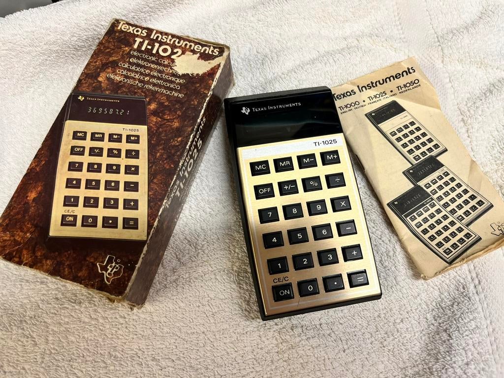 Calculatrice TI-1025 vintage 1977, Divers, Calculatrices, Utilisé