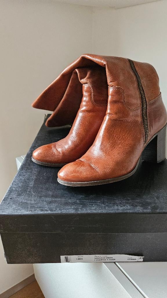 laarzen, Kleding | Dames, Schoenen, Hoge laarzen, Duee, Bruin, Ophalen of Verzenden