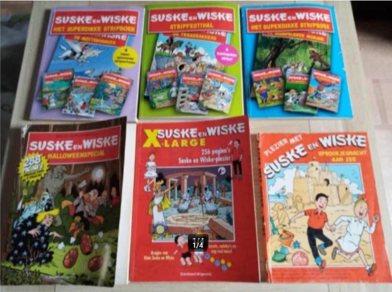 verzameling Suske & Wiske , oa. familiestrips, XL strips, Meerdere stripboeken, Ophalen of Verzenden, Gelezen