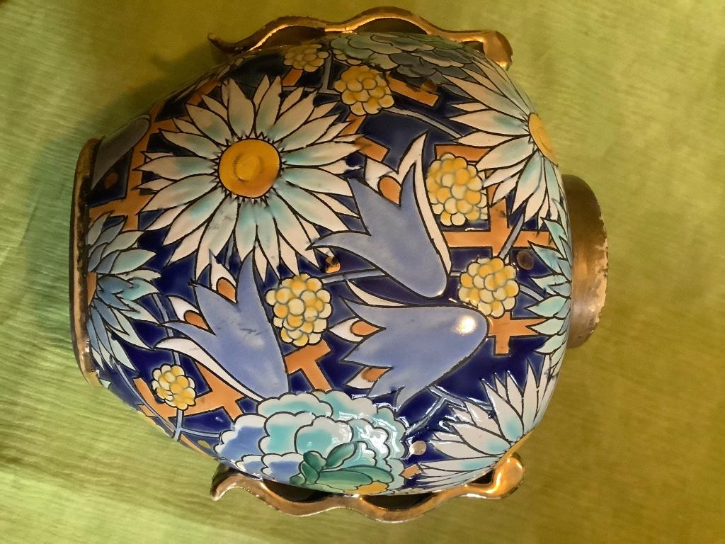Vase Boch “Marguerites/campanules” de Raymond Chevalier, Ophalen of Verzenden