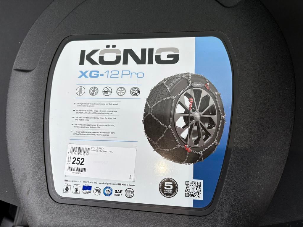 Sneeuwkettingen König xg-12 pro 252, Enlèvement, Neuf