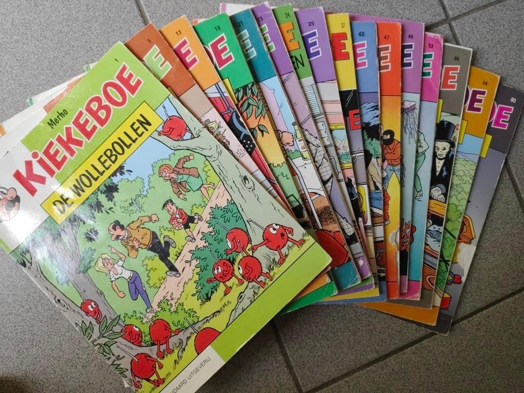Kiekeboe pakket 12 strips, Plusieurs BD, Enlèvement ou Envoi, Utilisé, Merho - kiekeboe