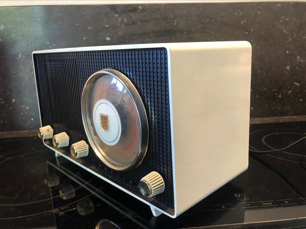 vintage design PHILIPS B2X71U/02  bakeliet radio 1958, Antiek en Kunst, Ophalen of Verzenden