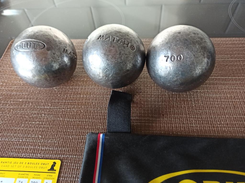 Petanque ballen, Ophalen, Gebruikt
