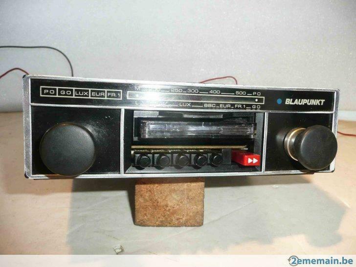 autoradio + K7-  BLAUPUNKT  - pour ancêtre - oldtimer, Ophalen of Verzenden, Gebruikt