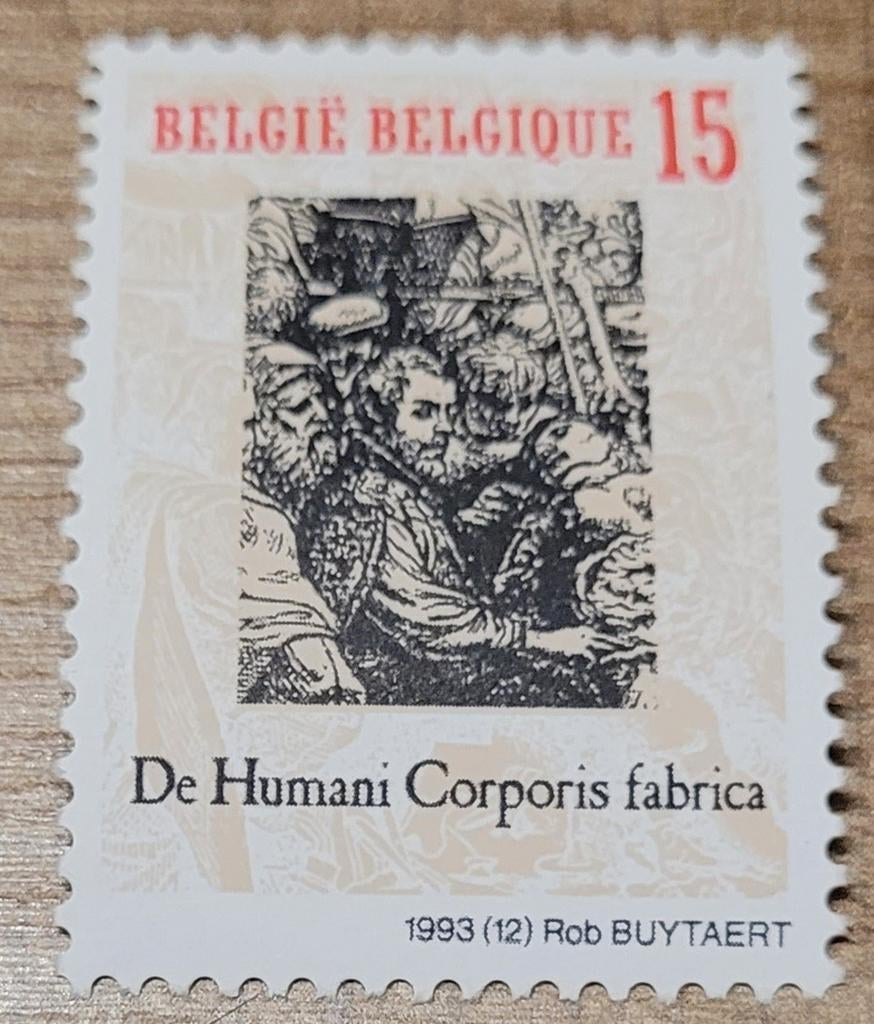 Oude postzegel: De Humani Corporis fabrica - Vesalius, Sans timbre, Enlèvement ou Envoi, Non oblitéré, Timbre-poste