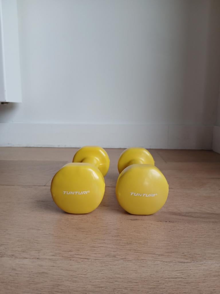 2 tunturi gewichten 1,5 kg, Sport en Fitness, Fitnessmaterialen, Ophalen