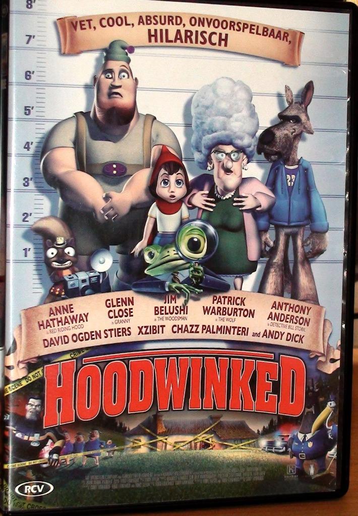 2 dvd hoodwinked 1 en 2, Ophalen of Verzenden, Tekenfilm
