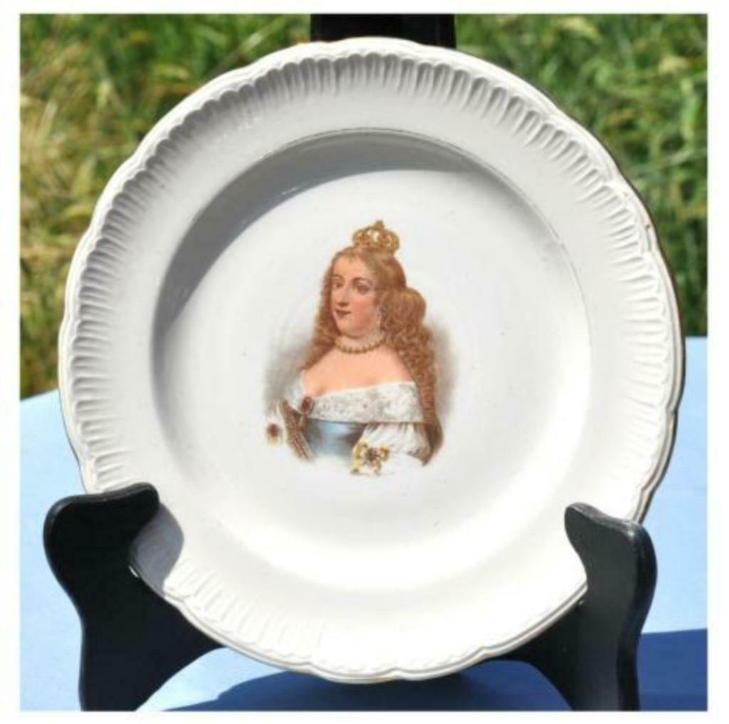 §assiette portrait marie therese, Antiquités & Art, Enlèvement ou Envoi