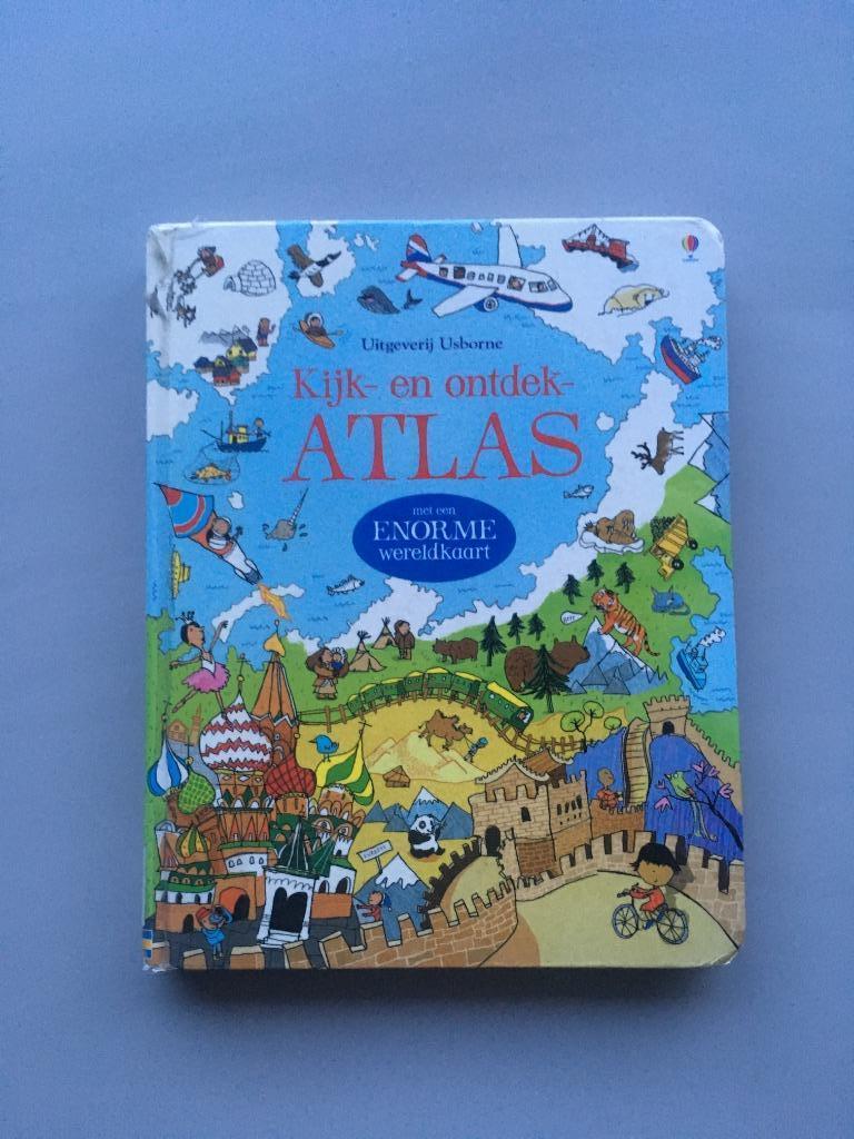 Kijk- en ontdekatlas, Gelezen, Non-fictie, Uitgeverij Usborne, Ophalen of Verzenden