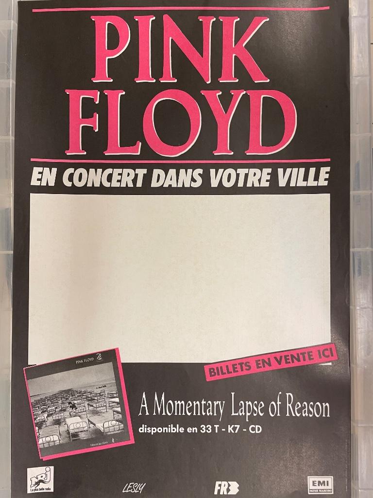 PINK FLOYD POSTER - EEN KORTSTONDIGE VERGISSING - 38/57 CM, Verzamelen, Ophalen of Verzenden, Zo goed als nieuw, Poster, Artwork of Schilderij