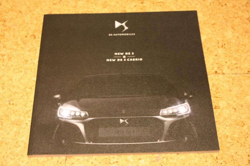 Citroën DS 3/ DS 3 Cabrio 2016 brochure, Ophalen of Verzenden, Zo goed als nieuw, Folder