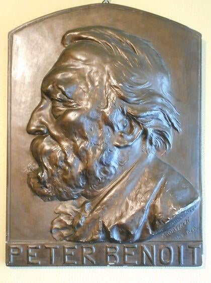 gipsen plaquette van Peter Benoit door amorgasti, Enlèvement