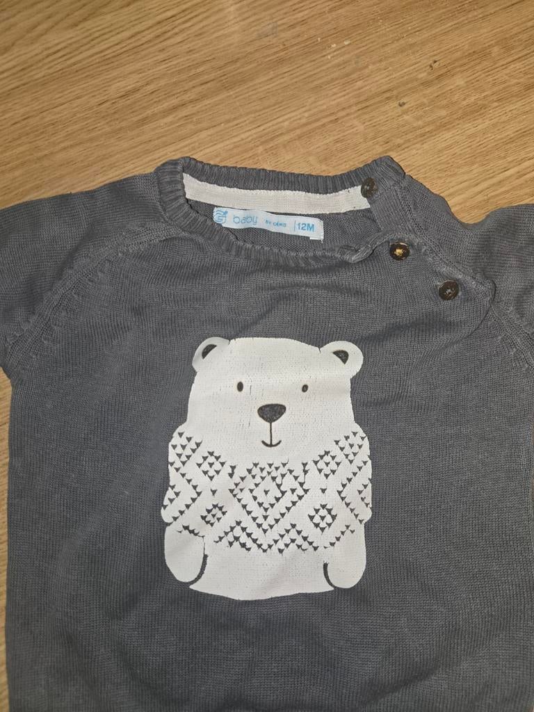 Pull 12 mois, Comme neuf, Gemo, Garçon, Pull ou Veste