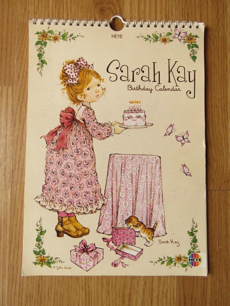 Birthday calendar calendrier d'anniversaire Sarah Kay, Divers, Calendriers, Enlèvement ou Envoi, Calendrier mensuel, Comme neuf