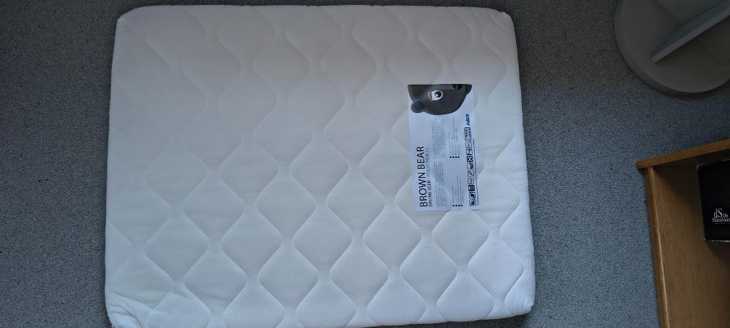 Parkmatras Bruine Beer + parkmatrasbeschermer + hoeslaken, Kinderen en Baby's, Ophalen, 70 tot 85 cm, Zo goed als nieuw, Minder dan 140 cm