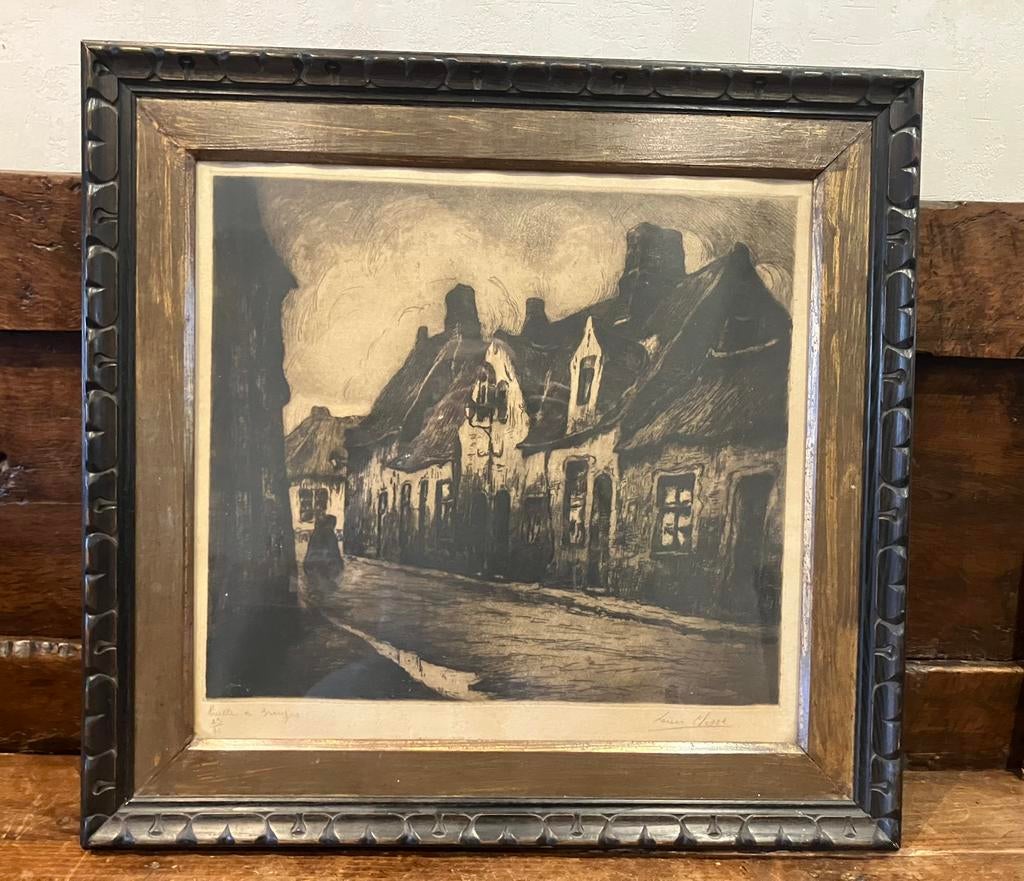 Ruelle a Bruges - Louis Clesse, Antiek en Kunst, Ophalen