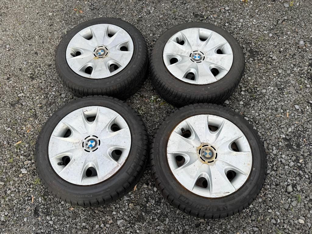 4 winterwielen BMW 205/55R16, Ophalen, Gebruikt, BMW